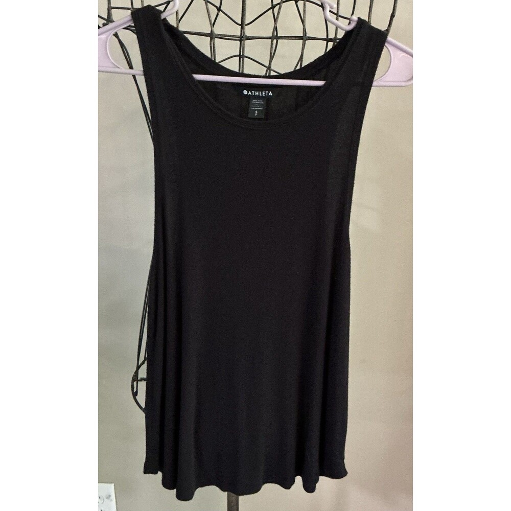 Athleta Tank Top Women's Black Racerback Workout Gym Yoga Top Sz SP